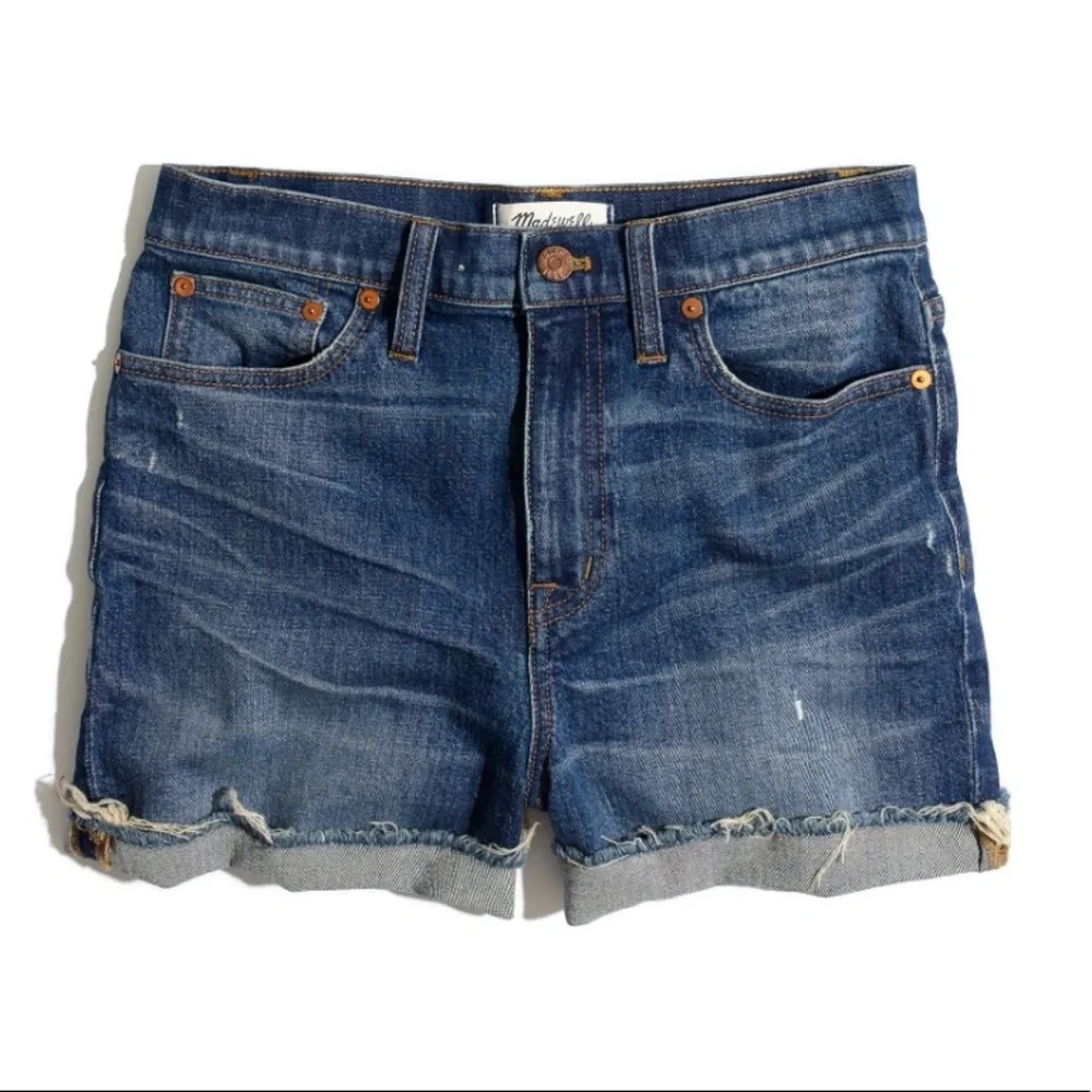 Madewell Glenoaks Wash High Rise Cuffed Denim Shorts Size 23